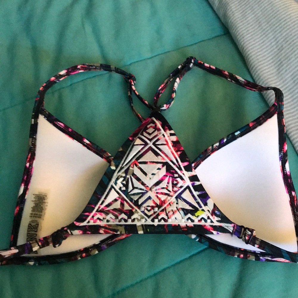 VS Pink Triangle Back Push Up Bathing Suit Top - Picture 4 of 8